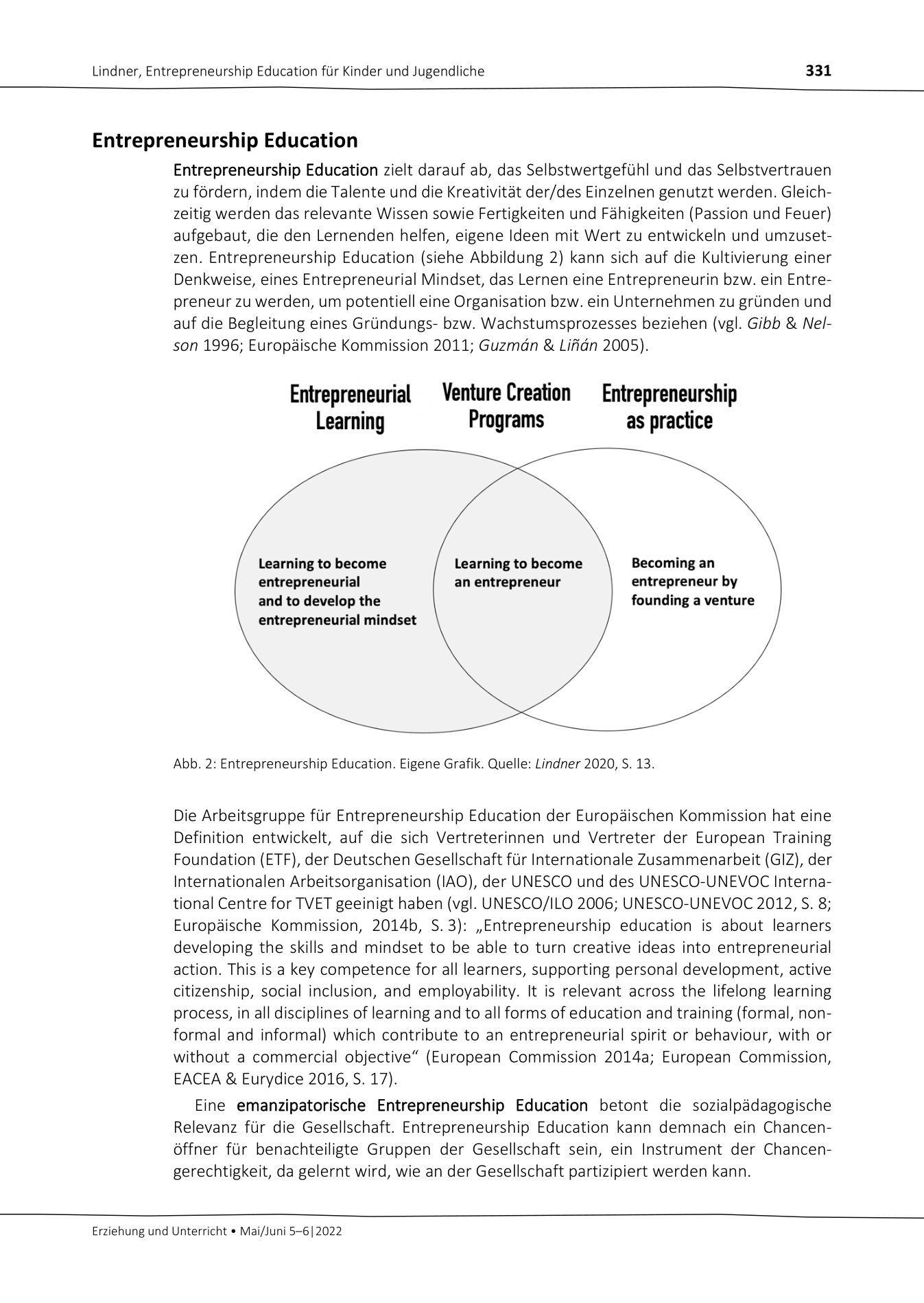 Entrepreneurship education for children and young adults in Austria (2022)