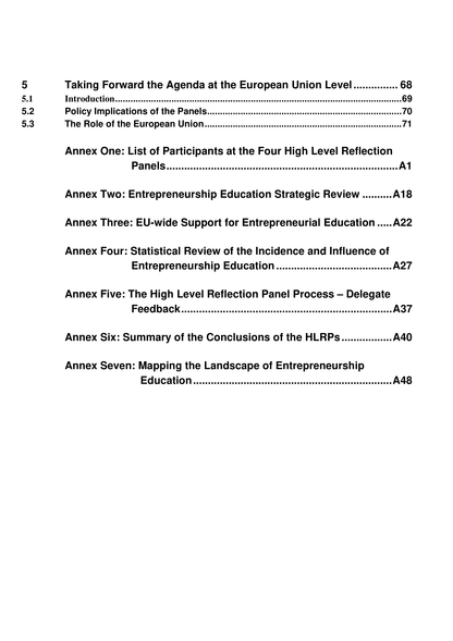 Ways to more cooperation and coherence in entrepreneurship education